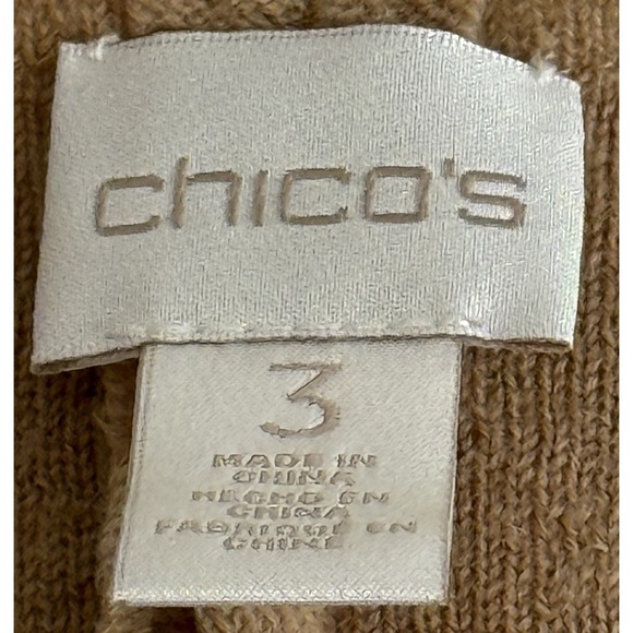 Chico's Tan Sleeveless Sweater Vest - Picture 3 of 14